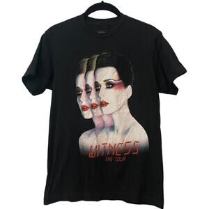 Katy Perry Concert Graphic T-Shirt Black Adult Sz Small Witness Tour 2017-2018